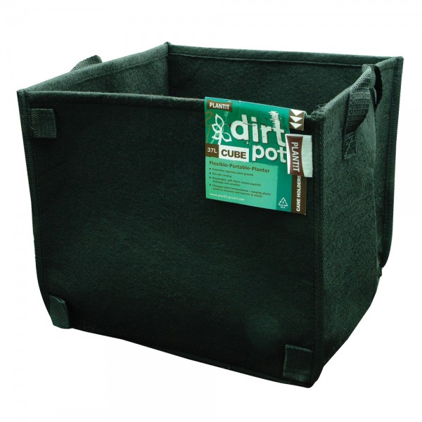 PLANT!T Square Base DirtPot 37L - with Handles